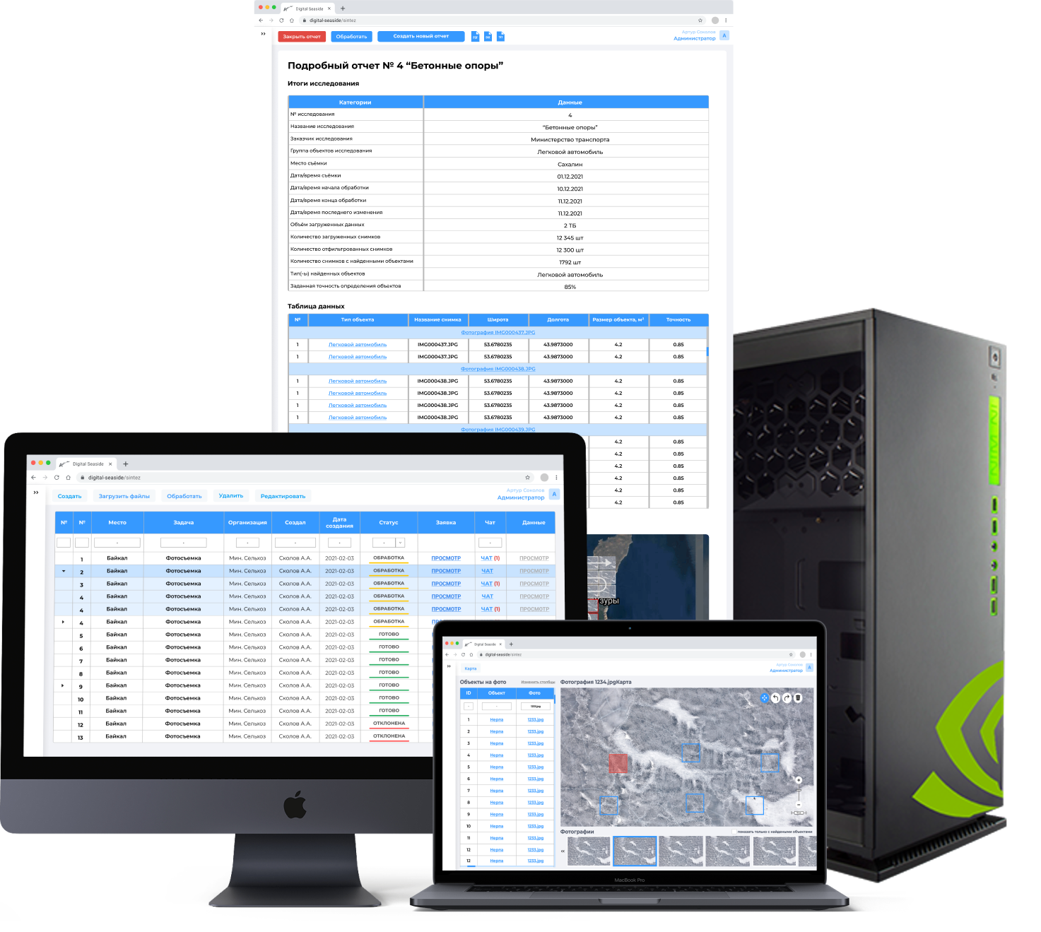 Интерфейс оператора и оборудование AeroVision